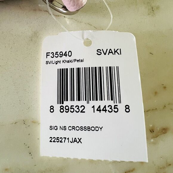 COACH Light Khaki Petal Signature Canvas Messenger Crossbody Bag - Picture 14 of 14